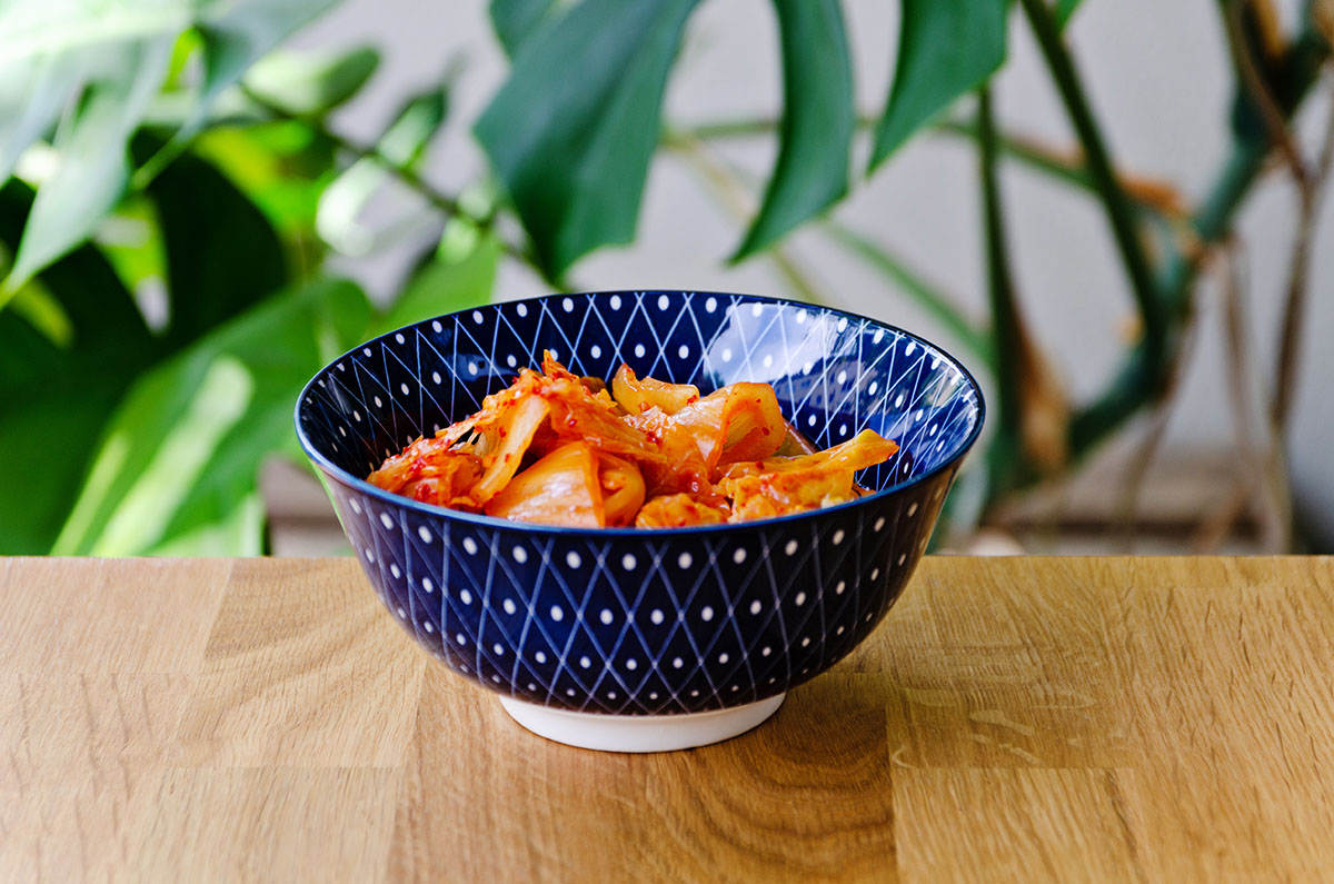 Kimchi als Sauerkraut der Koreanischen Küche Koreansiche Küche Kimchi