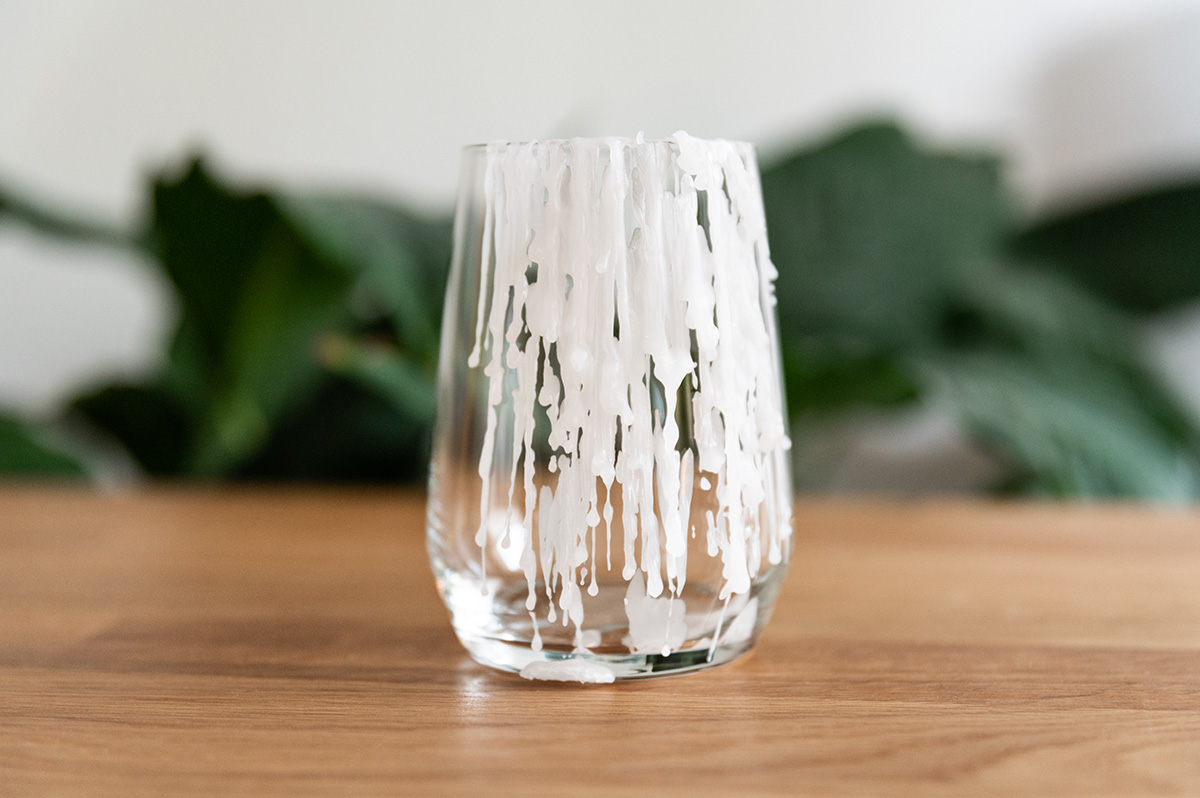 Wachsflecken entfernen Glas