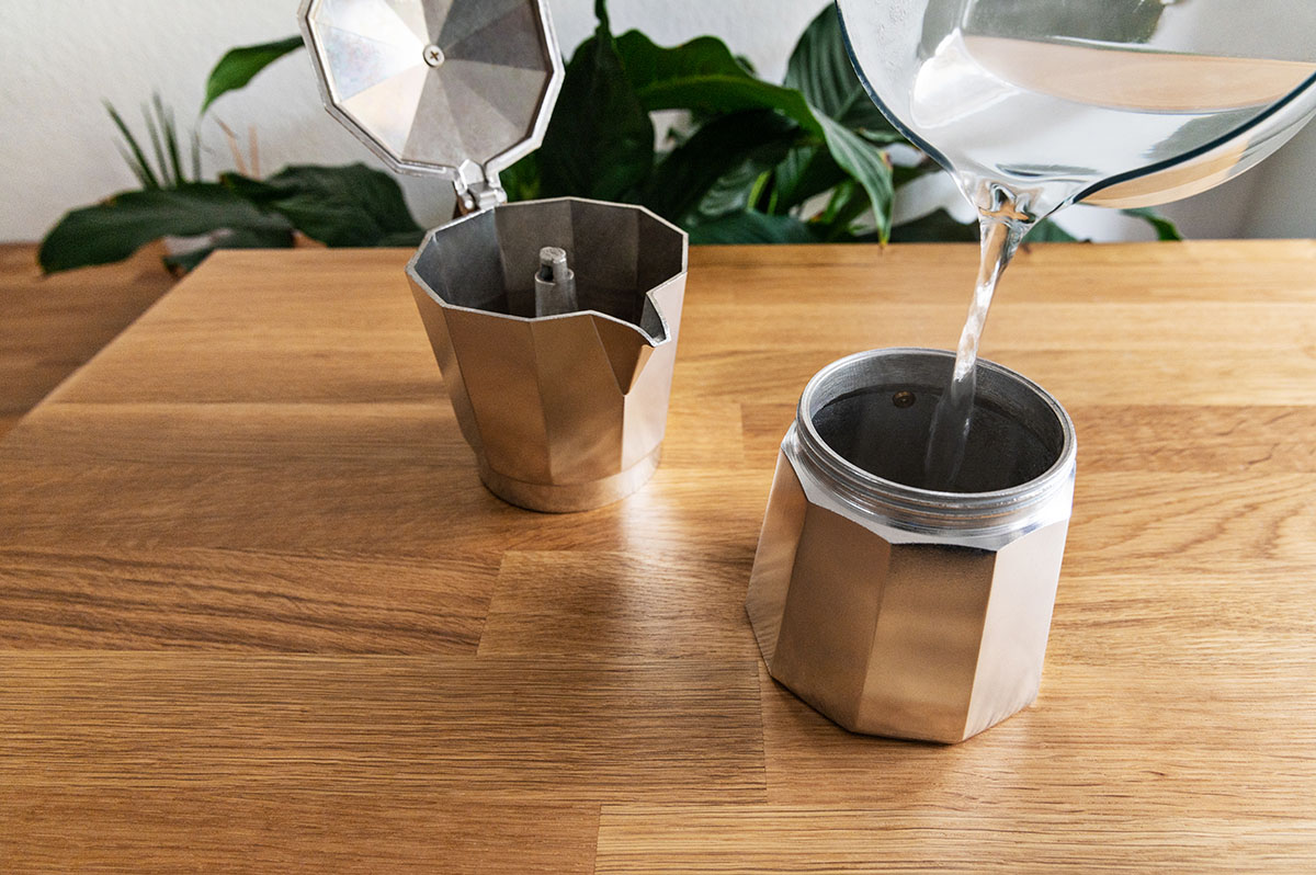 Espresso Kanne zerlegt