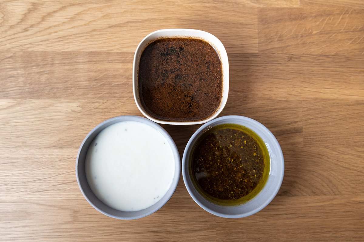 Verschiedene Salatdressings
