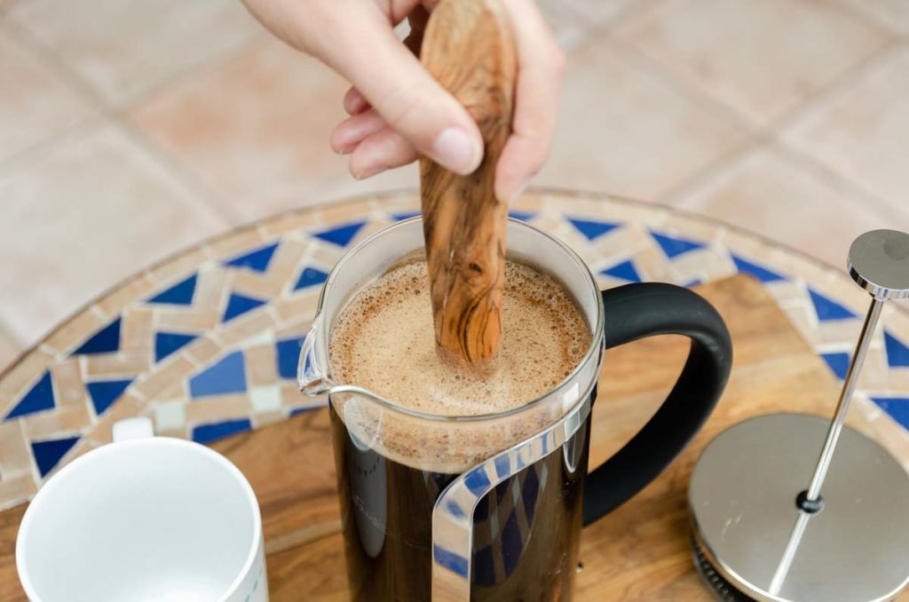 French Press Kaffeezubereitung Schritt für Schritt bellendo